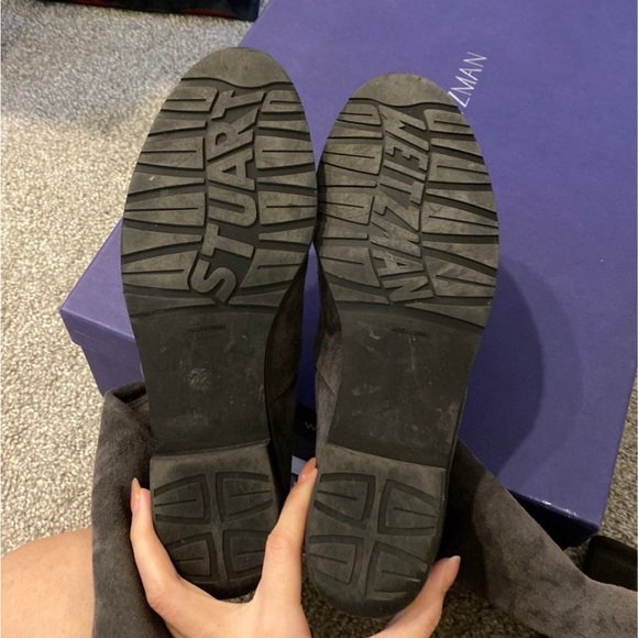 Stuart weitzman lowland suede grey over the knee boots size 6 - Picture 3 of 9